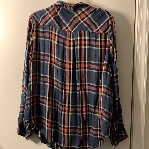 Charlotte Russe Women’s Plaid Button Down Shirt Size 2X - Picture 3 of 6